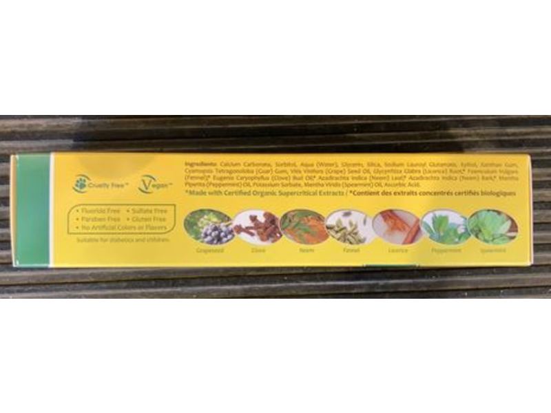 Theraneem Naturals Neem Toothpaste, Neem Therape With Mint, 4.23 oz/120 g