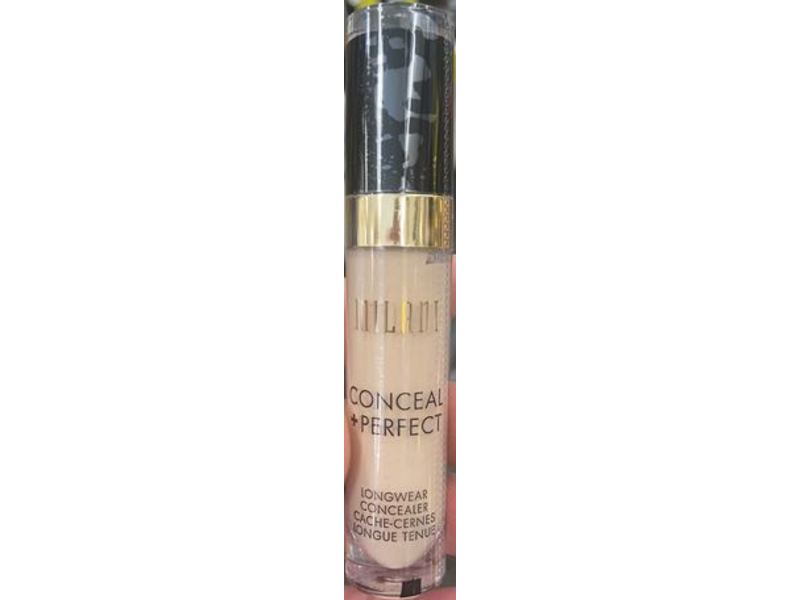 Milani Conceal + Perfect Longwear Concealer, Nude Ivory, 0.17 fl oz/5 mL