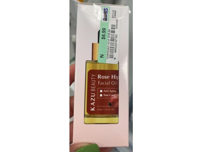 KazuBeauty Facial Oil, Rose Hip, 1.01 fl oz/30 mL