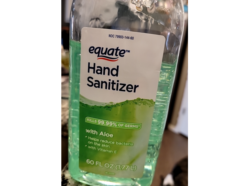 Equate Hand Sanitizer, Aloe + Vitamin E, 60 fl oz/1.77 L