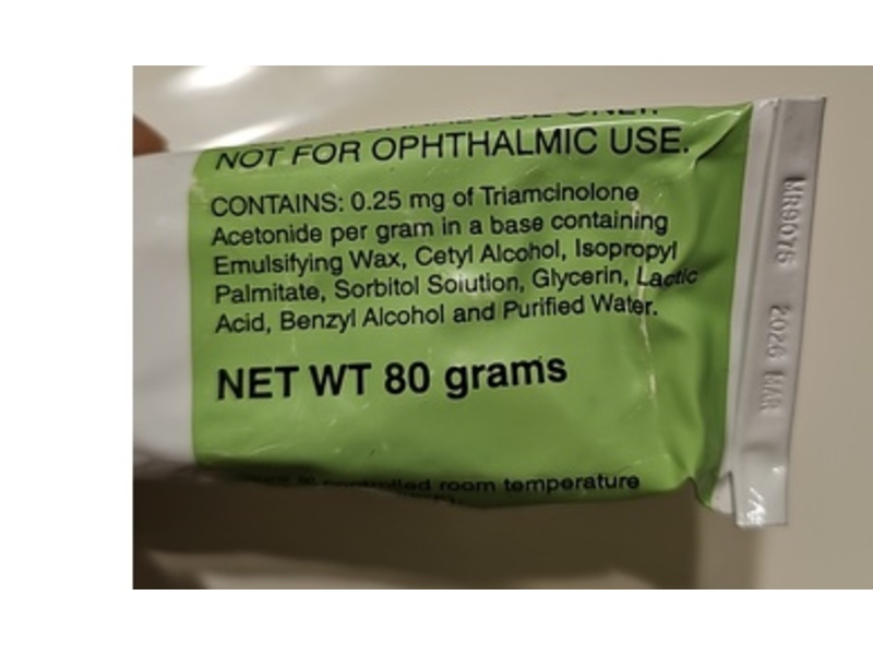 Triamcinolone Acetonide Cream 0.025%, 80 g, Fougera (Rx)