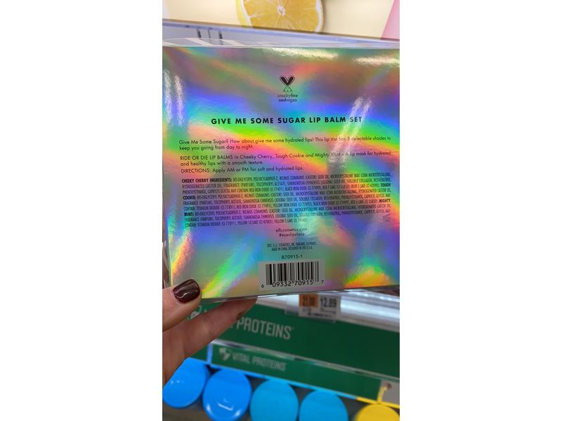 E.l.f. Holiday Give Me Some Sugar Lip Balm Gift Set, 0.42 oz/12 g