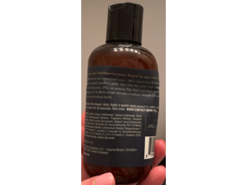 Cremo Beard Wash & Softener, Palo Santo, 6 fl oz/177 mL