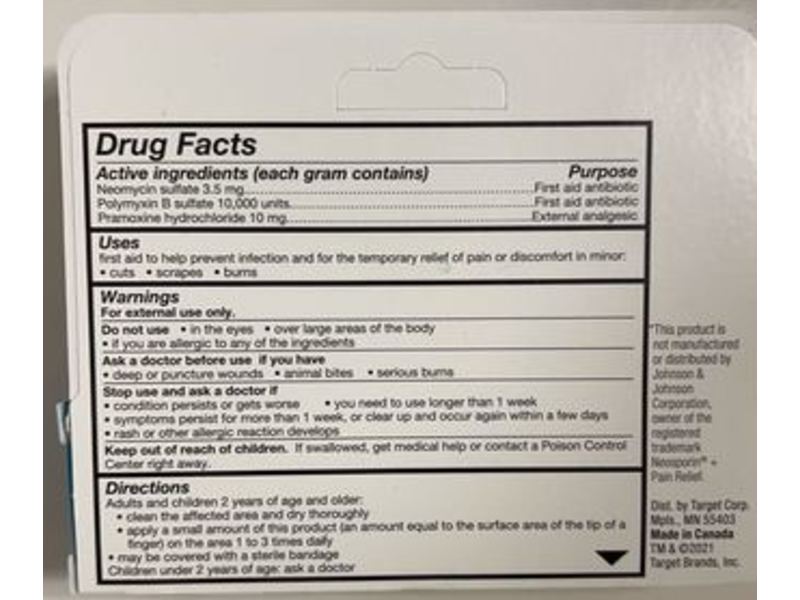 Up&up Antibiotic Cream + Pain Relief, 0.5 oz/14.2 g