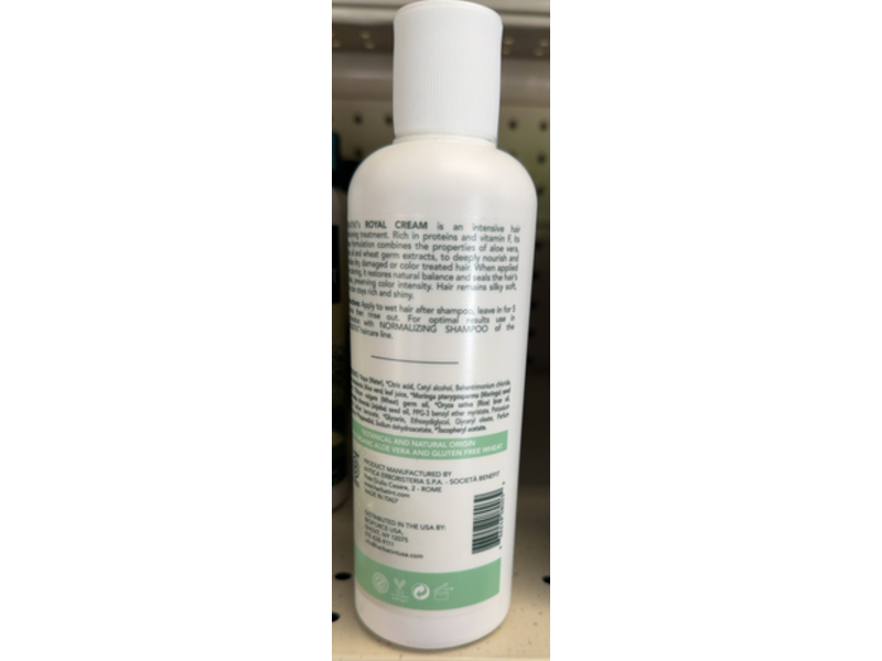 Herbatint Royal Cream Regenerating Conditioner, Aloe Vera, Jojoba Oil & Wheat, 8.79 fl oz/260 mL