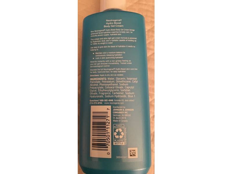 Neutrogena Hydro Boost Body Gel Cream, 8.5 oz/240 g