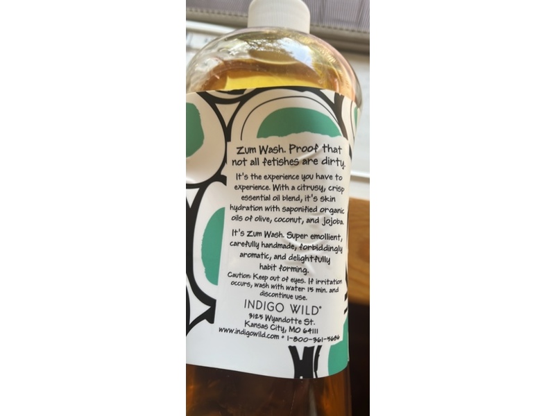 Indigo Wild Zum Wash Liquid Hand Soap, Sea Salt, 32 fl oz/0.94 L