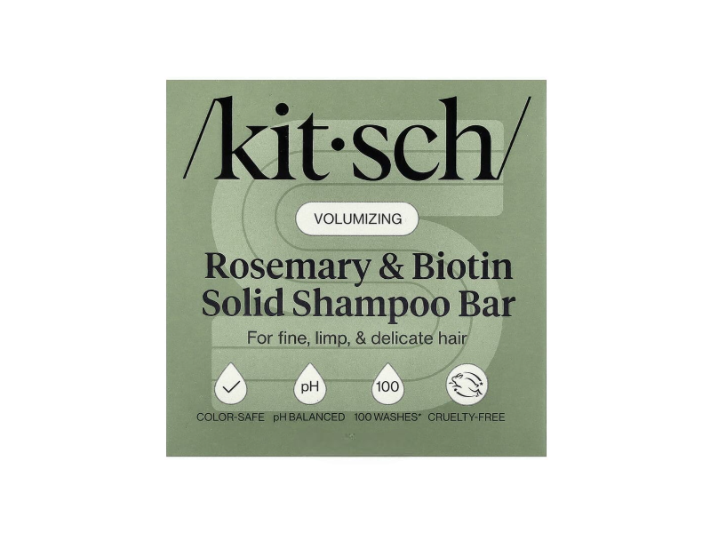 Kitsch Volumizing Solid Shampoo Bar, Rosemary & Biotin, 3.5 oz/99 g