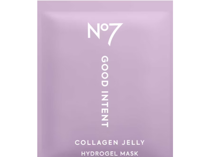 No7 Good Intent Collagen Jelly Hydrogel Mask, Collagen & Niacinamide, 1.3 oz/37 g, 1 Count