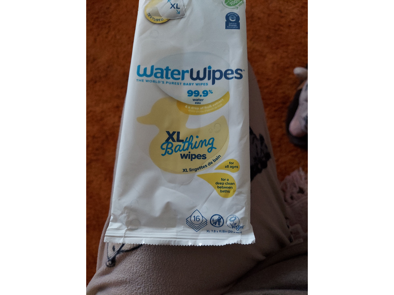 Waterwipes Nose To Toes Xl Bathing Wipes, 16 Count