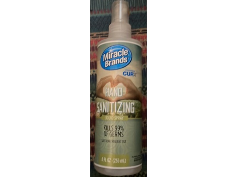 Miracle Brands Hand Sanitizing Liquid Spray, 8 fl oz/236 mL
