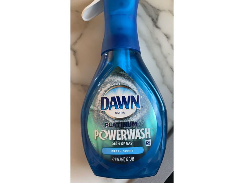 Dawn Ultra Platinum Power Wash Dish Spray, Fresh Scent, 16 fl oz/473 mL