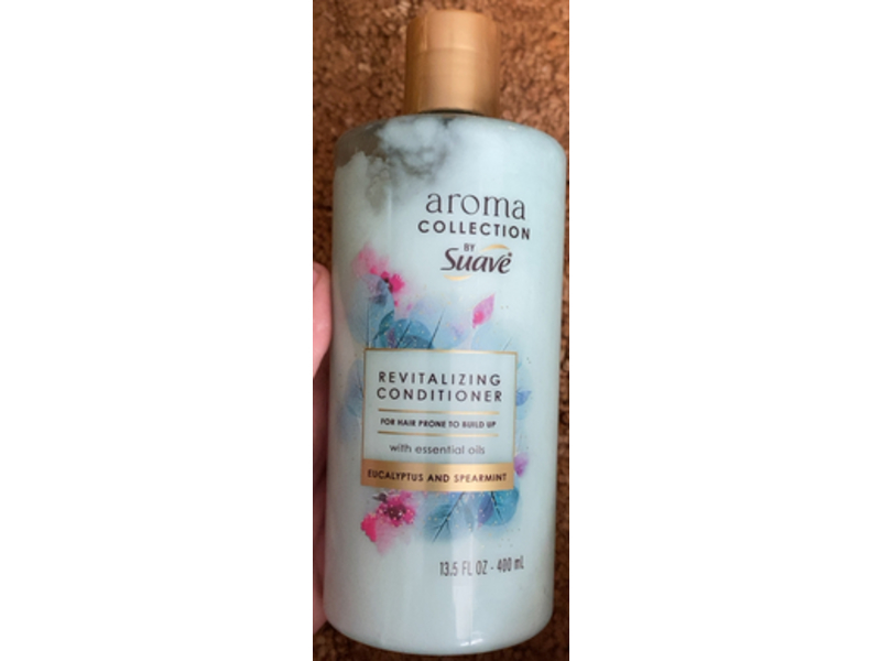 Suave Aroma Collection Revitalizing Conditioner, Eucalyptus & Spearmint, 13.5 fl oz/400 mL