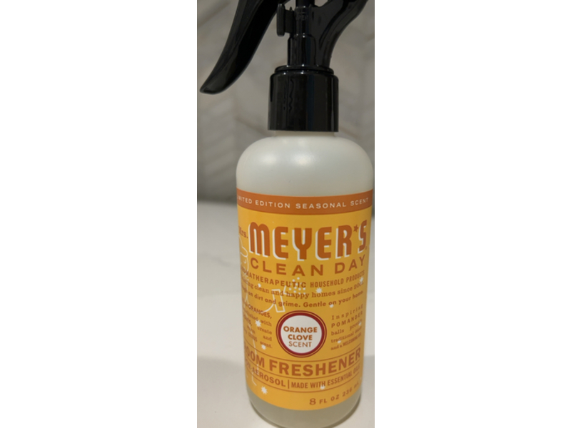 Mrs. Meyer's Clean Day Room Freshener, Orange Clove, 8 fl oz/236 mL