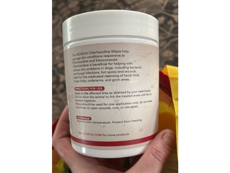 Noveha Chlorhexidine Wipes, 150 Count