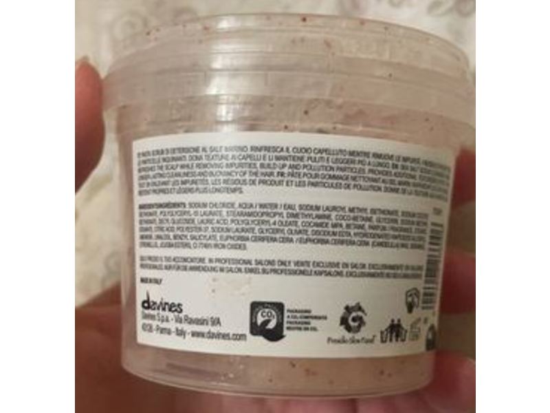 Davines Solu Scrub Cleanser, Sea Salt, 3.57 oz/75 mL