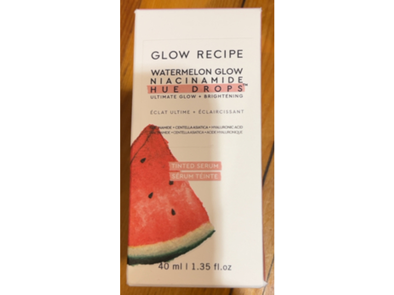 Glow Recipe Watermelon Glow Niacinamide Hue Drops Tinted Serum, 1.35 fl oz/40 mL