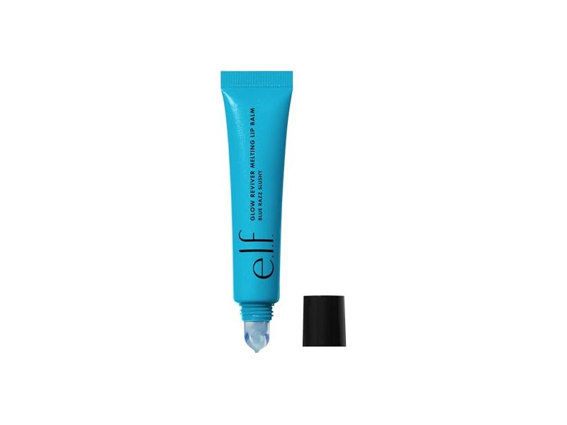 e.l.f. Cosmetics Glow Reviver Melting Lip Balm , Blue Razz Slushy, 0.52 oz/15 g