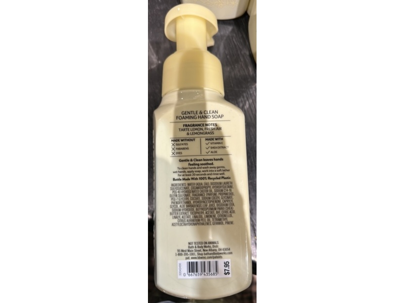 White Barn Gentle & Clean Foaming Hand Soap, Laundry Room Lemon, 8.75 fl oz/259 mL