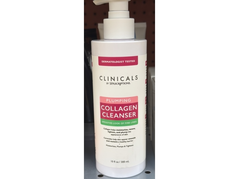 SpaScriptions Clinicals Cleanser, Plumping Collagen, 10 oz/300 mL