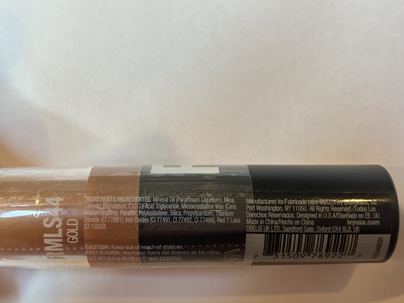 Ruby Kisses Matte Finish Lipstick, RMLS44 Gold, 0.12 oz/3.5 g