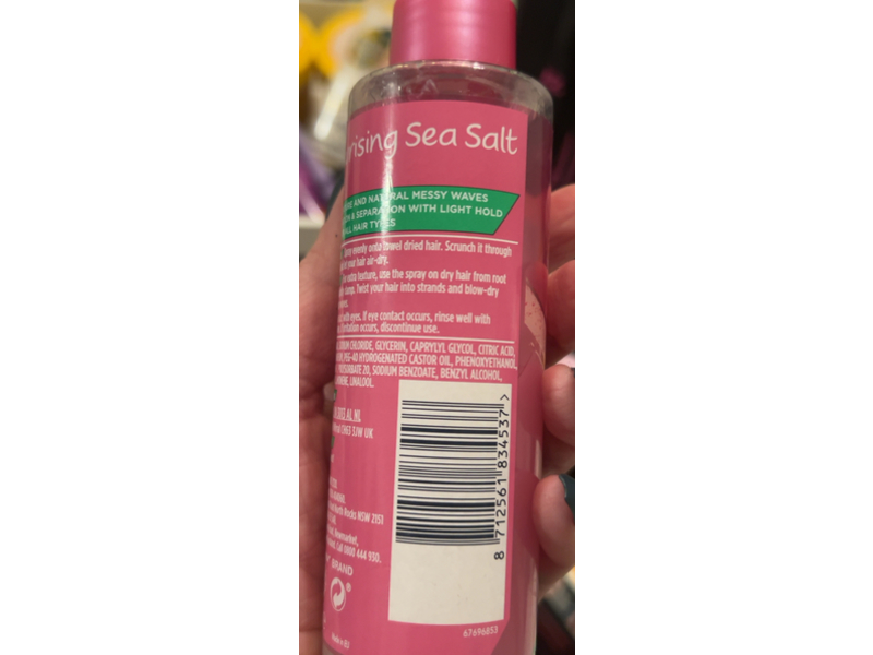 VO5 Texturising Sea Salt Spray, 150mL