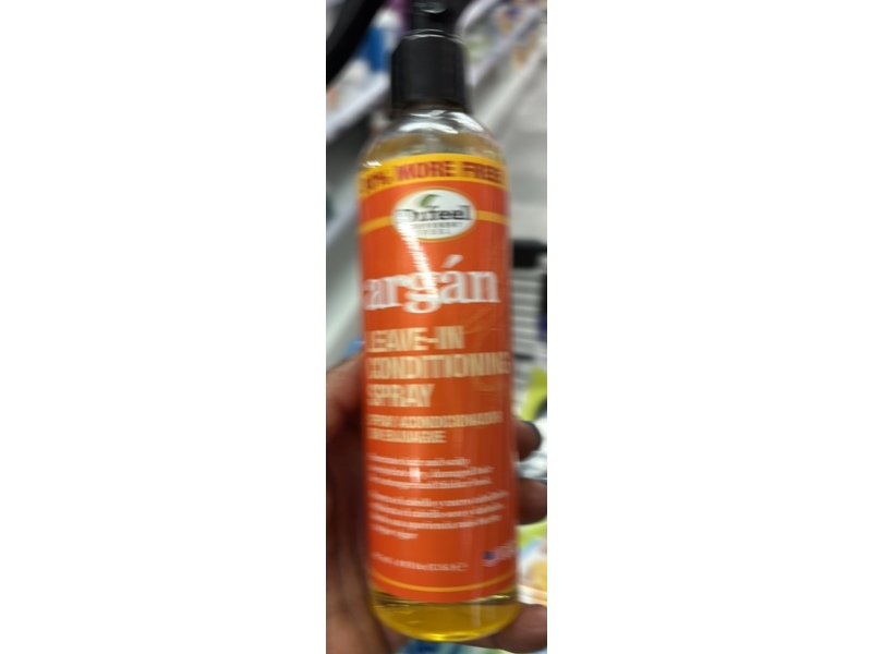 Difeel Leave In Conditioner Spray, Argan, 6 fl oz/177 mL