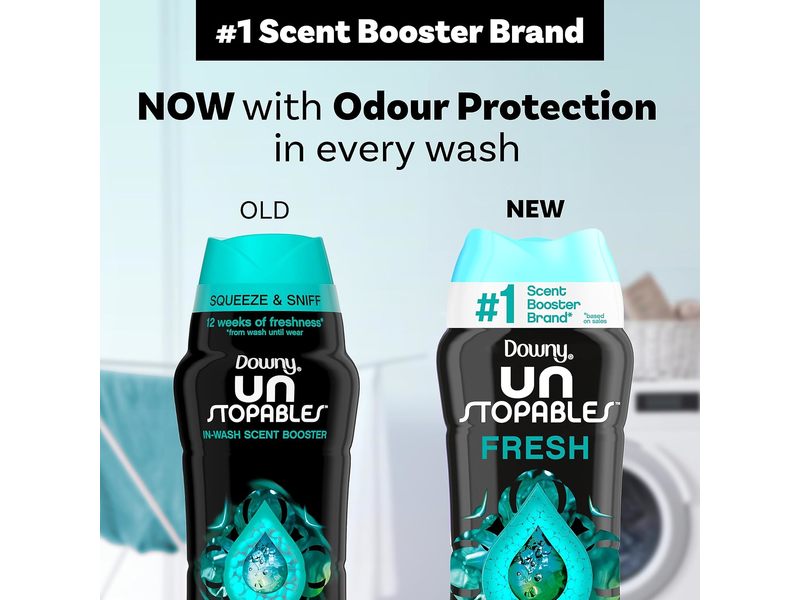 Downy Unstopables In-Wash Scent Booster Beads, Fresh, 9.1 oz/257 g