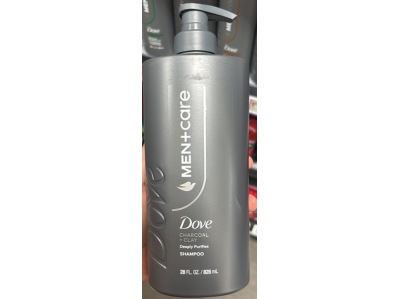 Dove Men + Care Shampoo, Charcoal + Clay, 28 fl oz/828 mL