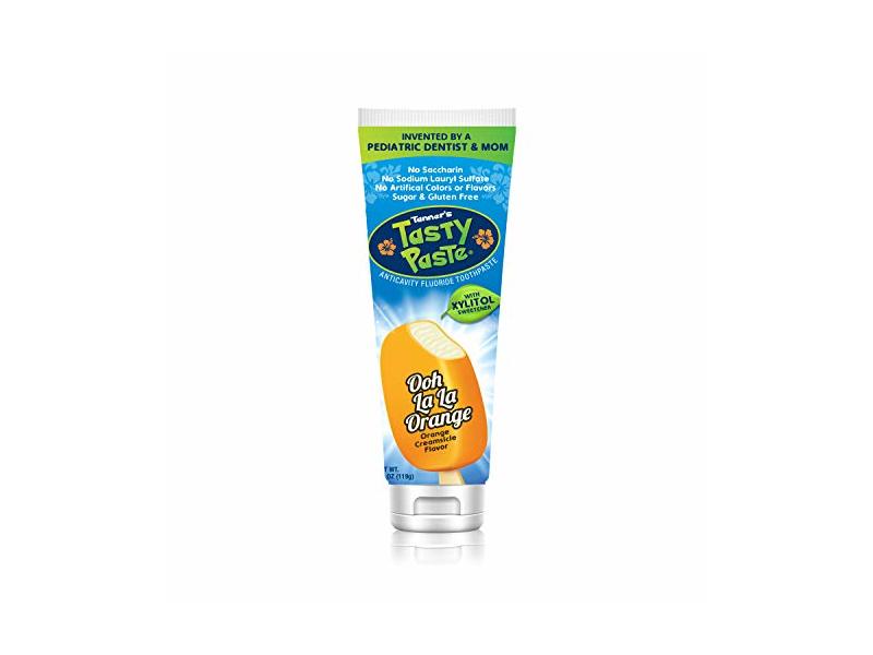 Tanner's Tasty Paste Ooh La La Orange, Orange Creamsicle Flavor, 4.2 oz/119 g