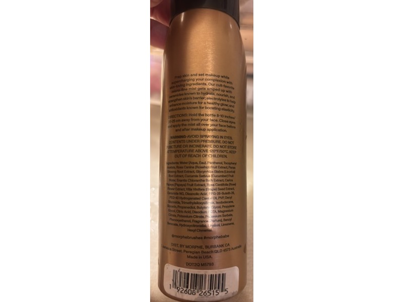 Morphe Continuous Prep & Set Mist, 2.8 oz/79.4 g