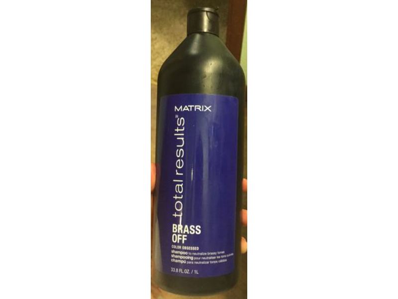 Matrix Total Results Color Obsessed Brass Off Shampoo, 33.8 fl oz/1 L