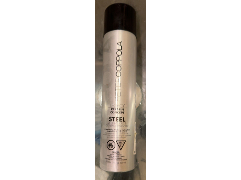Peter Coppola Keratin Concept Steel Hairspray, Medium Hold, 10 oz/330 mL