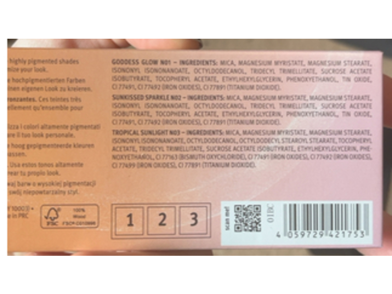 Essence Glow & Bronze Eyeshadow Palette, Goddess Glow, Sunkissed Sparkle & Tropical Sunlight, 0.56 oz/16 g