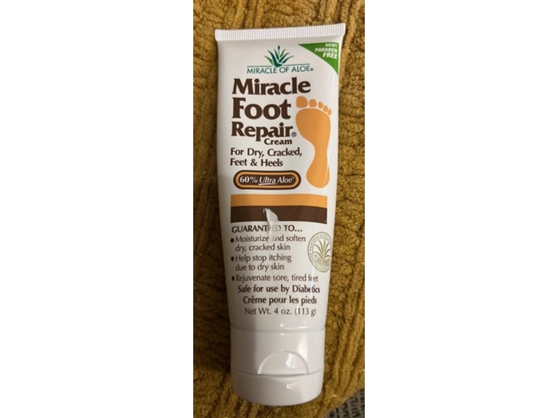 Miracle Of Aloe Foot Repair Cream, 4 oz/113 g, 2 Pack