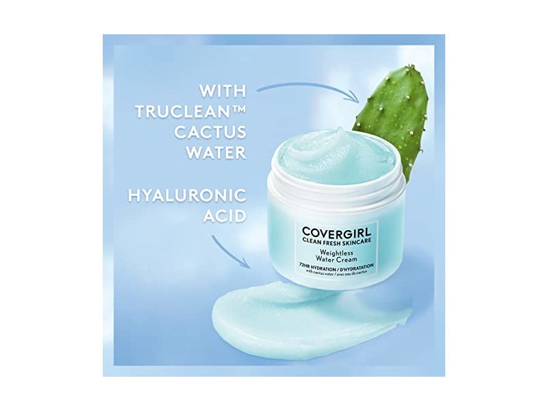 Covergirl Clean Fresh Skincare Weightless Water Cream, 2.0 oz