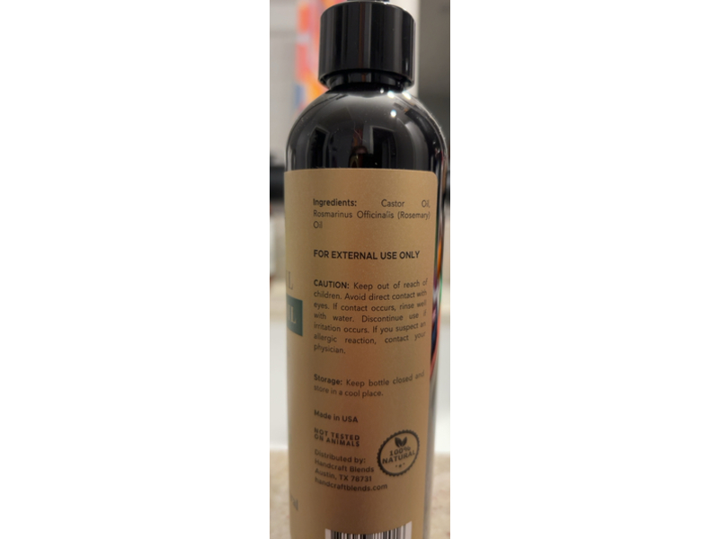 Handcraft Blends Pure & Natural Castor Oil & Rosemary Oil, 8 fl oz/236 mL