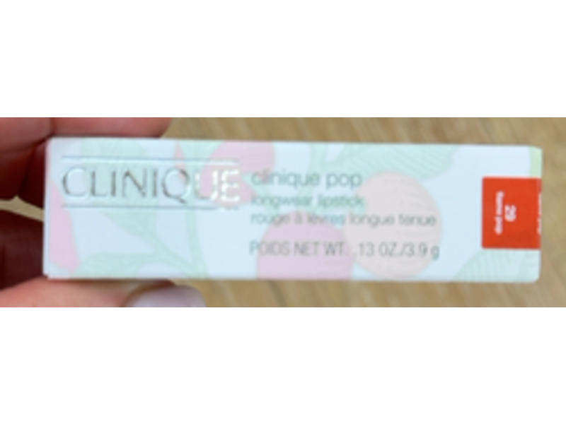 Clinique Pop Longwear Lipstick, 29 Flame Pop, 0.13 oz/3.9 g