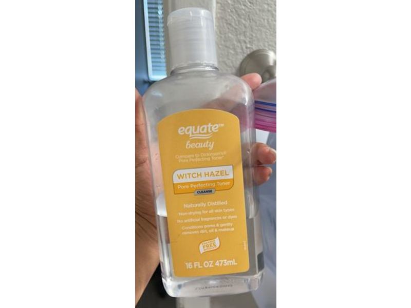 Equate Beauty Pore Perfecting Toner, Witch Hazel, 16 fl oz/473 mL