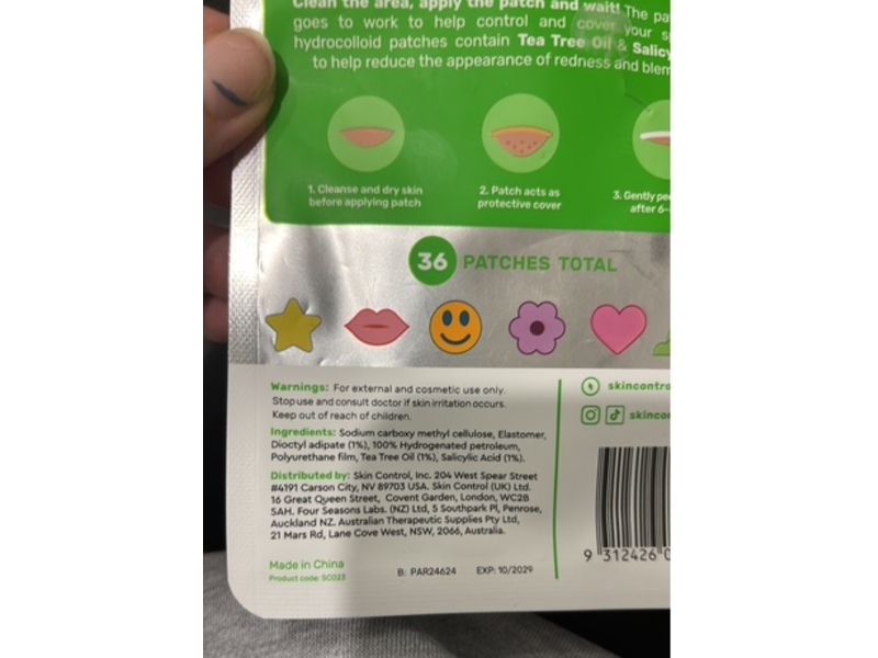 Skin Control Pimple Patch Party Pack, 36 Count