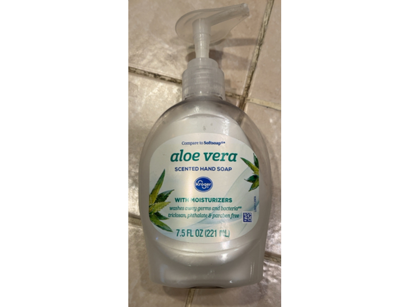 Kroger Moisturizers Hand Soap, Aloe Vera, 7.5 fl oz/221 mL