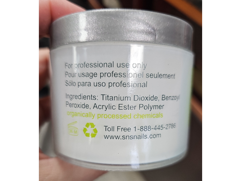 SNS Healthy Natural Nails American White Dip Powder, 4 oz/113 g