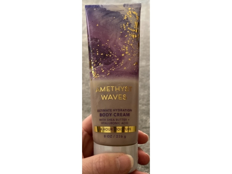 Bath & Body Works Ultimate Hydration Body Cream, Amethyst Waves, Shea Butter + Hyaluronic Acid, 8 oz/226 g, Pack Of 2