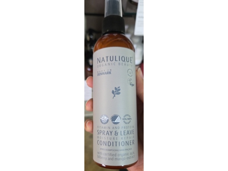 Natulique Spray & Leave Moisture Repair Conditioner, Organic Acai Bilberry And Mango Extract , 6.6 fl oz/195 mL