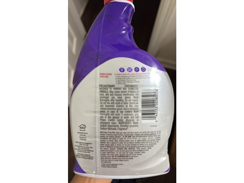 Cloralen Bathroom Cleaner, Lavender Scent, 22 fl oz/650 mL