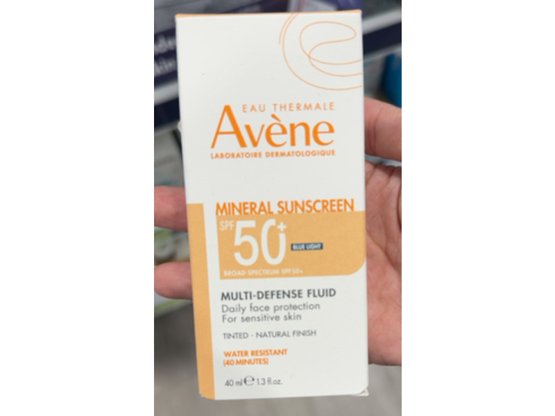 Avene Mineral Sunscreen Multi-Defense Fluid, SPF 50+, 1.3 fl oz/40 mL