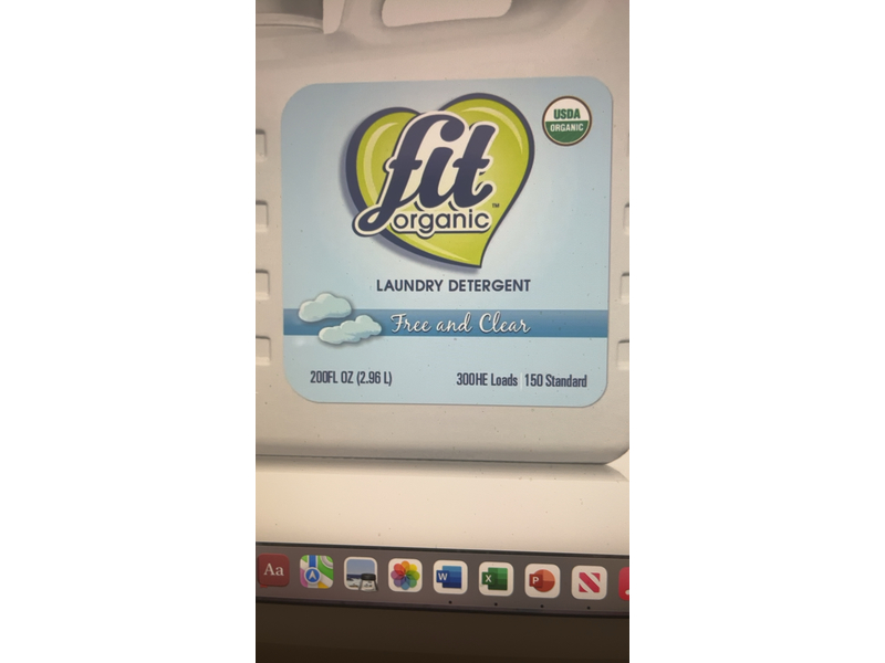 fit Organic Laundry Detergent, 300 HE Loads, 200 fl oz (2.96 L)