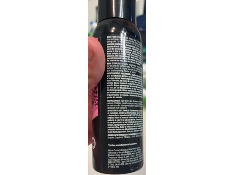 Strawberry Leopard Temporary Hair Color Spray, Bubble Gum, 3 oz/85 g