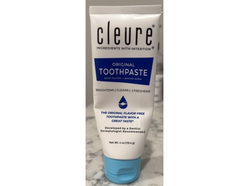 Cleure Original Toothpaste, 4 oz/113.4 g
