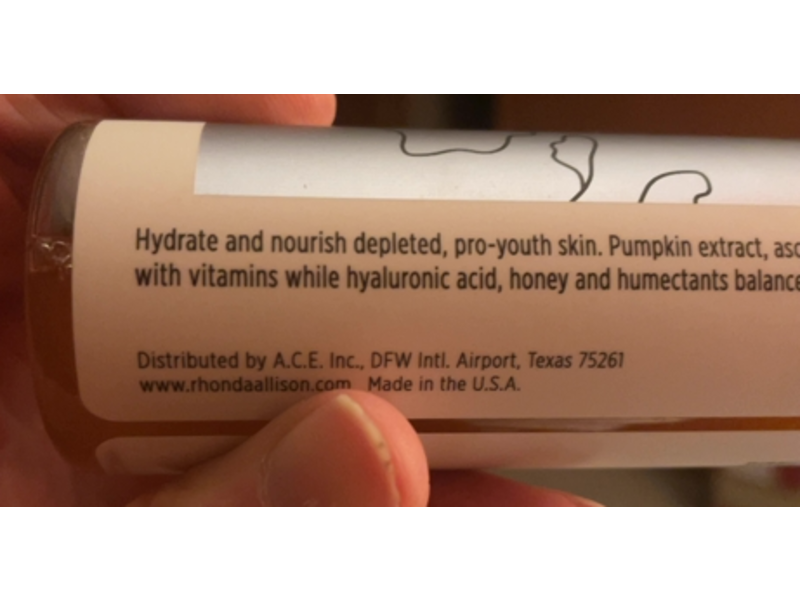 Rhonda Allison Pro Youth 10 Nourish + Replenish Tonic, Pumpkin, 4 oz/120 mL